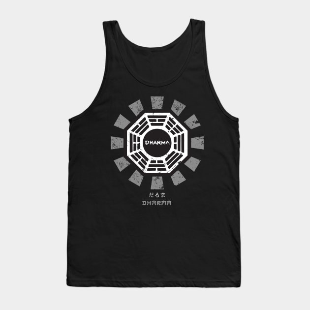 Dharma Initiative Lost Retro Japanese Tank Top by Nova5